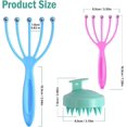 thumbnail image 2 of Scalp Massager and Shampoo Brush, Protable Hand Held SPA Head Massager for Deep Relaxation & Stress Reduction in The Office Home, Shower Hair Brush for Women Men Kids, 2 of 5