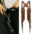 thumbnail image 5 of Camera Strap Leather Double Shoulder Leather Harness Strap Photography Gear For Dslr/slr Camera (br, 5 of 5