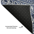thumbnail image 3 of Addison Rugs Mayfield Washable Traditional Paisley Navy Rectangle Rug, 2'6" x 3'10", 3 of 6