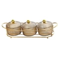 thumbnail image 4 of Inteprter Divided Serving Dishes Dried Fruit Plate Tray Nuts for Snacks Brown Almacenamiento y organización del hogar tipo 4, 4 of 6