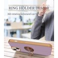 thumbnail image 6 of Compatible for iPhone 14 Plus Case with Ring Holder Kickstand [with Magnetic] Soft TPU Shockproof Electroplated Slim Thin Protective Phone Case for iPhone 14 Plus Purple, 6 of 14
