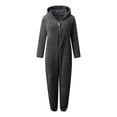 thumbnail image 5 of Blekii Hooded One-Piece Winter Clothes, Girls Fleece Zip up Jumpsuit Warm Play Wear 5-14 Years, Winter Play, Outdoor Activities, Travel, Seasonal Comfort, Casual Wear, Weekend, Cold Weather, Daily, 5 of 5