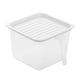 thumbnail image 4 of Contenedor refrigerado, caja de almacenamiento de alimentos, recipiente hermético, transparente, para cereal, airtight, para frutas, para dormitorio, portátil, de plástico resistente, diseño, 4 of 7