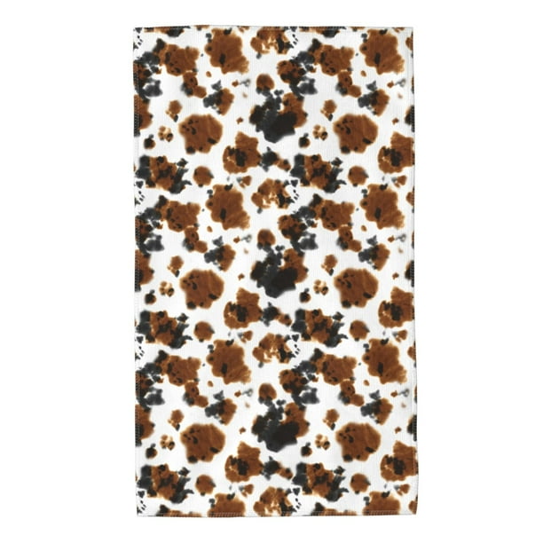 Balery Cow Tie Dye Toalla de Microfibra Premium con Estampado – 27.5x16 pulgadas, Alta Absorción, Suave y Aterciopelada, Secado Rápido