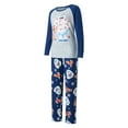 thumbnail image 3 of Meihuid Matching Family Pajamas Sets Christmas PJ's Letter Print Top and Plaid Pants Jammies Sleepwear, 3 of 10