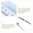 thumbnail image 3 of Miangastore Multi-Function Compass Pen Ruler Set - for Geometry, Drawing, and School Supplies for Drawing, Writing, Measuring Tasks Blue, 3 of 8