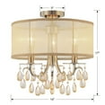 thumbnail image 3 of Crystorama Lighting - Three Light Ceiling Mount - Ceiling Mount - Hampton -, 3 of 10