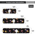 thumbnail image 4 of Cosmic Space Rocket Satellite Stars Planet Comet 2PCS Faucet Absorbent Mat Kitchen Faucet Sink Splash Guard Microfiber Cloth Faucet Splash Catcher Water Absorbent Mat for Kitchen Sink, 14"x5", 4 of 7