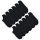 thumbnail image 3 of 12 Pairs of Women's Everyday Low Cut Comfort No Show Causal Socks Cotton Candy Socks (Black), 3 of 4
