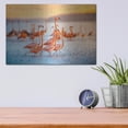 thumbnail image 4 of Luxe Metal Art 'Wading Flamingos' by Jonathan Ross, Metal Wall Art, 16"x12", 4 of 9