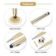 thumbnail image 4 of 6pcs Metal Stylus Pen Ballpoint Pen 2 in 1 Universal Retractable Ink Pen with Stylus Tips, Gold, 4 of 6