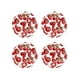 thumbnail image 1 of Juego 4 Platos Galerias El Triunfo Ceramica Blanca Diseño Tomate Rojo 21.5cm, 1 of 5