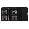 thumbnail image 3 of Kenally 25 in 1 Screwdriver Bit Ratcheting Tools Bag Leather Watch with Tablet Screw Multifunctional DIY Handle with Eyeglasses Driver Type2 NO2, 3 of 6