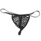 thumbnail image 4 of Hombre Ropa Interior Perizona G String Malla Breve Lencería Negra Ropa Interior BLESIY Tanga hueco, 4 of 8