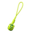 thumbnail image 1 of Dog Ball Toy with Rope Durable Puppy Chew Toys for Small Medium Large Dogs fluorescent yellow, 1 of 8