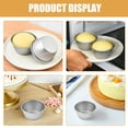 thumbnail image 5 of MRLESS Set of 2 Round Nonstick Baking Molds for Tarts, Muffins, Cakes, Desserts & Reusable Pudding Cups for Home Baking, 5 of 9