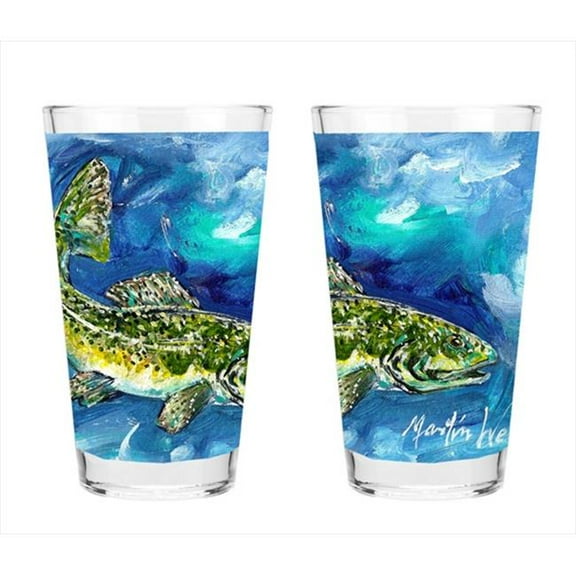 Carolines Treasures MW1181PINT Trout Fish 16 Oz. Mixing Glass