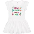 thumbnail image 3 of Inktastic Mimi and Pappy Love Me Grandchild Girls Baby Dress, 3 of 5