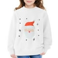 thumbnail image 6 of EnJoCho Kids Christmas Crewneck Sweatshirt - Retro Merry Xmas Long Sleeve Pullover with Bright Holiday Doodles for Boys & Girls, 6 of 6