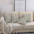 thumbnail image 7 of Throw Pillow Covers, Abstract geometric pattern Soft Square Pillow Cases with Invisible Zipper for Couch Bed Sofa, Farmhouse Fall Home Decor 20"x20", 7 of 7