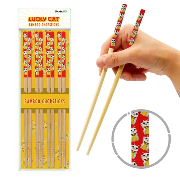 Lucky Cat Chopsticks (Set of 4)