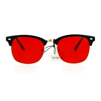 Buy Red Half Horn Rim Sunglasses for Men Online Jordan Ubuy