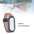 thumbnail image 4 of Correa Mi Band 8 Con Película Protectora Y Estuche, Correa De Reloj 3 En 1, Hebilla Magnética Plegable, Material De Cuero PU, Fácil Instalación, Ideal Para Deportes, Fiestas Y, 4 of 7