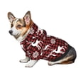 thumbnail image 7 of Gaeub Plaid Reindeer Snowflakes Dog Hoodie Sweatshirts Warm Dog Clothes for Small Dogs,Puppy and Cat Costume-Small, 7 of 7