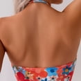 thumbnail image 5 of TTUHYWXI Women Cutout Halter One Piece Boy Short Swimsuit Tie Front Push Up Tummy Control Bathing Suits (Multicolour, S), 5 of 9