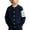 Blue, variant on Coerni Uniform Cardigan for Boys Striped Sleeve Crewneck Sweater Jackets School Daily Teen Trendy Preppy Outerwear Button-Up