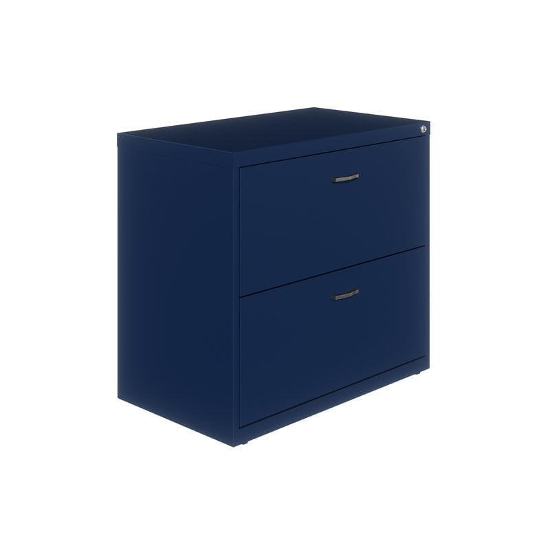 Hirsh Home Office 30 In Wide 2 Drawer Lateral File Cabinet Navy Wide 2 Drawer Lateral File Cabinet