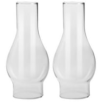 FELTECHELECTR Oil Lamp Parts Glass Lamp Shade Replacement 2Pcs