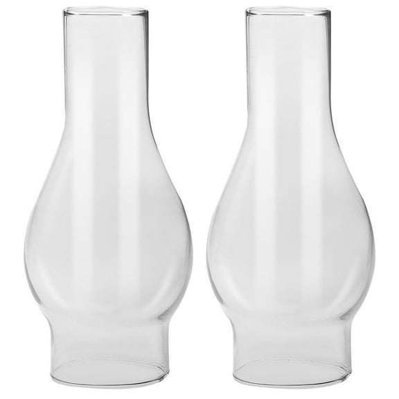 FELTECHELECTR Oil Lamp Parts Glass Lamp Shade Replacement 2Pcs