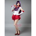 thumbnail image 2 of Disfraz de Sailor Mars Hino Rei para cosplay, vestido, guantes, lazos, traje rojo, peluca, mp000570, 2 of 5