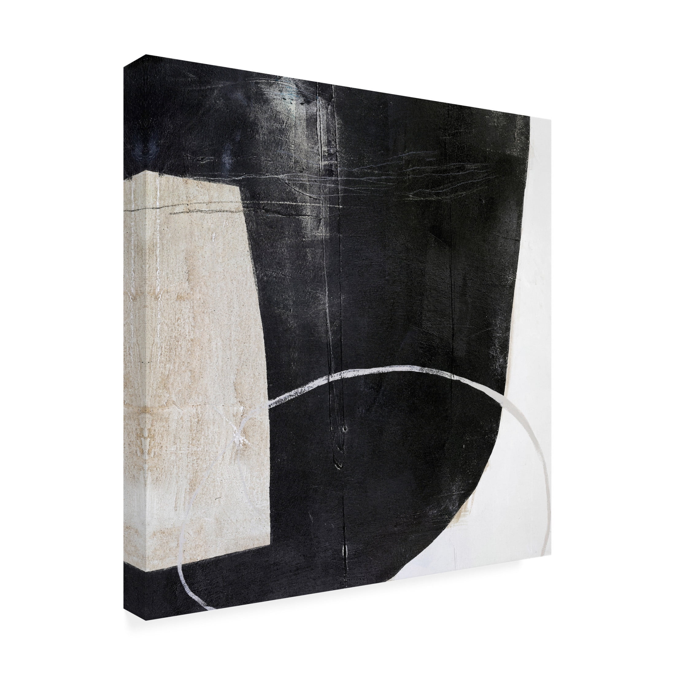 Canvas Wall Art - Design Fabrikken 'Sort Of Stone' Wall Art for Living Room, Bedroom, or Office Décor by Trademark Fine Art - 35 x 35 Inches