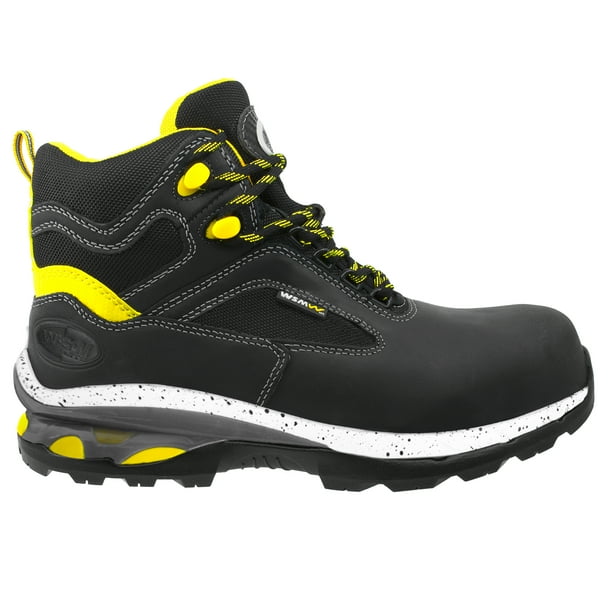 Zapato de Seguridad WSM, Ergonómico y muy ligero tipo tenis. Con casquillo de Policarbonato. Bota Industrial multifuncional. Es un calzado de trabajo dieléctrico y antiderrapante. Est. Comet Lite WSM COMETLNGO290