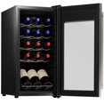 thumbnail image 2 of nutrichef 15 Bouteille Réfrigérateur-Blanc et Rouge Comptoir Refroidisseur-Libre Mini-Réfrigérateur à Vin Compact, Contrôle Numérique, Porte en Acier Inoxydable, 2 of 2