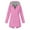 Pink, variant on Moxiu Long Raincoat for Women,Rain Jacket Womens Waterproof with Hood Long Trench Coats Striped Lined Lightweight Outdoor Windbreaker Raincoat Yellow,S