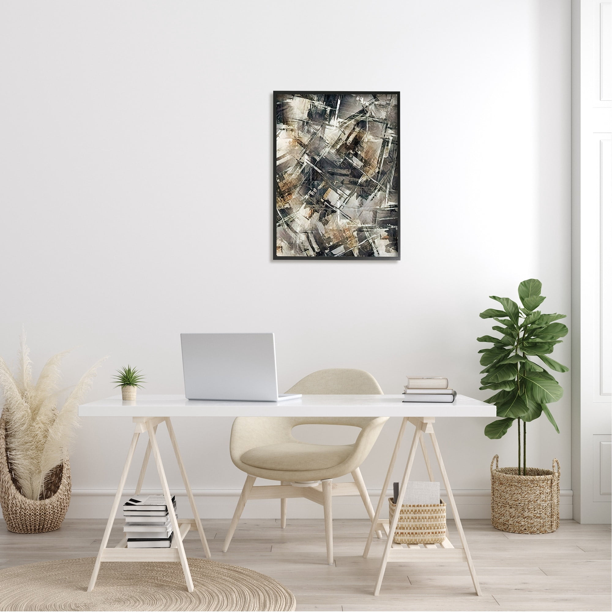 Stupell Industries Intricate Abstract Industrial Concept Modern Illustration Framed Wall Art, 24 x 30, Design by Alpenglow Workshop