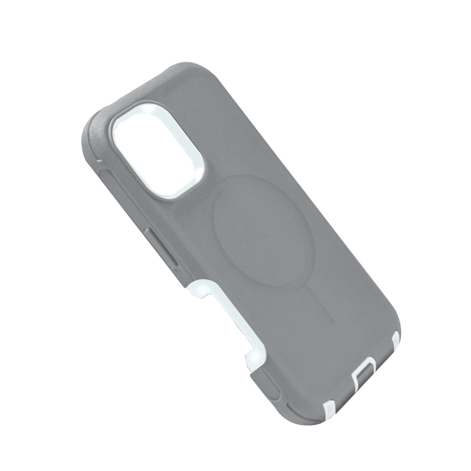 Duual Pro Armor Case with MagSafe Compatibility for iPhone 17 Pro - Gray & White