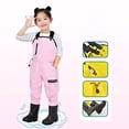 thumbnail image 2 of LIZENG Toddler Water Play Jumpsuit Kindergarten Clothes for Boys and Girls To Catch Fish Rain Boots Rain Pants Beach Rain Coat Boots, 2 of 3