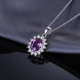 thumbnail image 7 of Jewelrypalace Vintage Princess Diana William Kate Middleton Oval 3.2ct Created Alexandrite Sapphire Pendant 925 Sterling Silver, 7 of 7