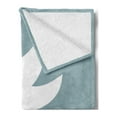 thumbnail image 2 of Hippie Soft Flannel Fleece Blanket, Dove of Peace Flying Above Hands for World Peace Theme Vintage Style, Cozy Plush for Indoor and Outdoor Use, 50" x 70", Slate Blue White and Tan, by Ambesonne, 2 of 5