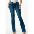 thumbnail image 2 of Grace in LA Women's Western Horse Embroidered Stretch Bootcut Jeans (34, Blue), 2 of 3