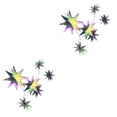 thumbnail image 2 of Kearding 1 Juego de decoraciones de estrellas, adorno colgante, colgante de estrellas estéreo Simple, colgantes de Navidad, decoración Vistoso 2piezas, 2 of 6