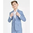 thumbnail image 2 of Tommy Hilfiger BLUE Big Boys Modern-Fit Stretch Sharkskin Suit Jacket, US 14, 2 of 4