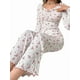 thumbnail image 1 of Pijama de Dos Piezas para Mujer, de Otoño e Invierno, Informal, de Larga y Pantalón, para el Hogar Rosa S, 1 of 7
