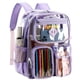 thumbnail image 5 of Mochila Stylifeo transparente para escuela de PVC violeta transparente, 5 of 9
