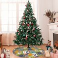 thumbnail image 7 of Yiaed Hawaiian Style Print Christmas Tree Skirt , Tree SkirtsTree Mat for Christmas Winter Holiday Indoor Decorations-30", 7 of 7