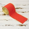 thumbnail image 4 of Lksixu Christmas Ribbon Wired 2.5 inch x5 Yards Red Velvet Fabric Wired Ribbon with Gold Border Edge, Christmas Tree Decorative Ribbon Christmas Decorations for Gift Wrapping Craft Bow Wreath, 4 of 9